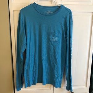 Vineyard Vines Light Blue Pocket Tee